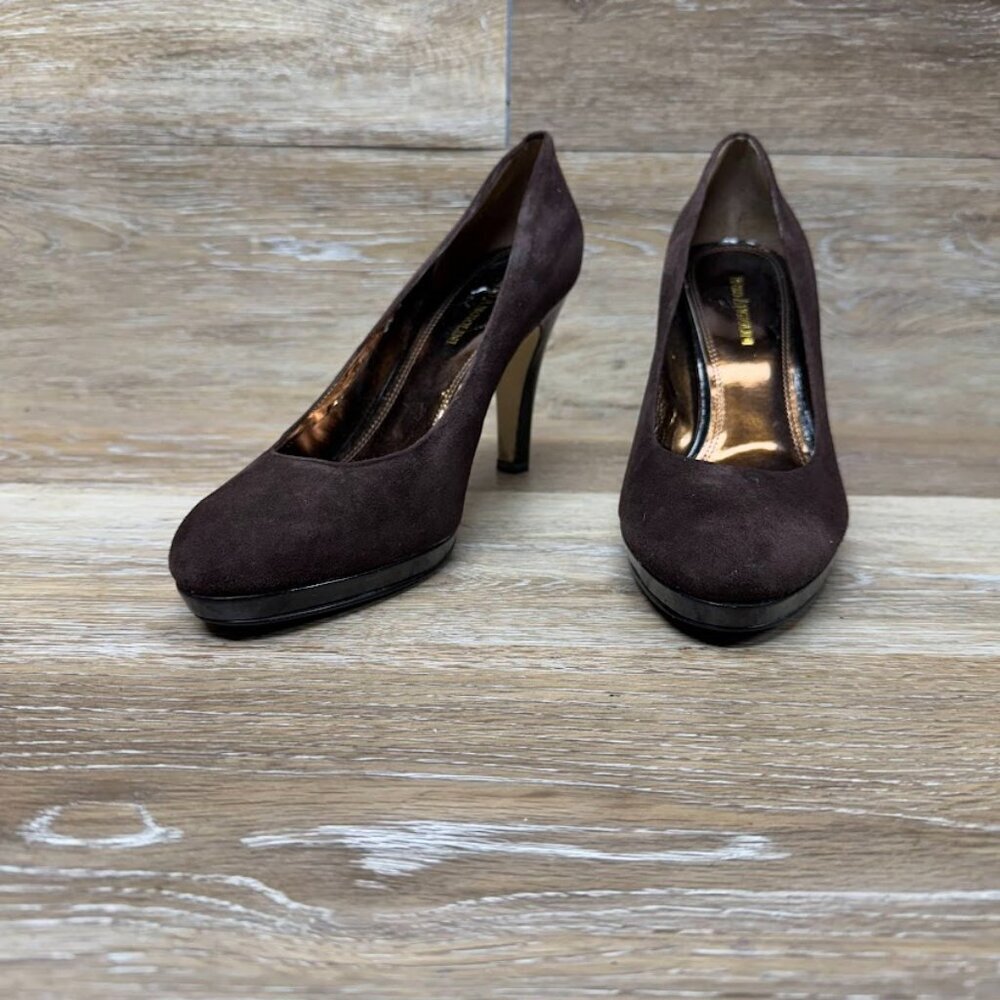 Enzo Angiolini Brown Suede Pumps Women's Size 8